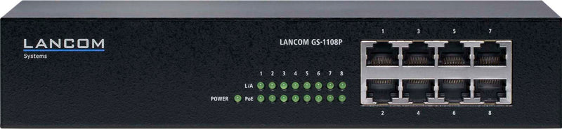 Lancom 8-Port Gigabit Switch – Für kleine Büros, mit PoE+