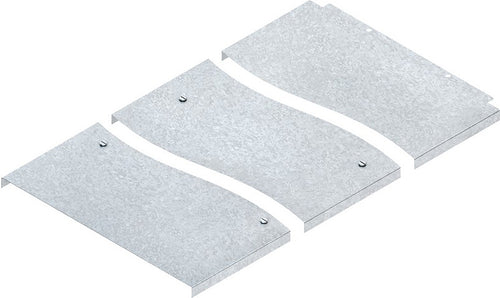 Niedax Kabelabdeckung – Verzinkt, vormontiert für Weitspannkabelleiter