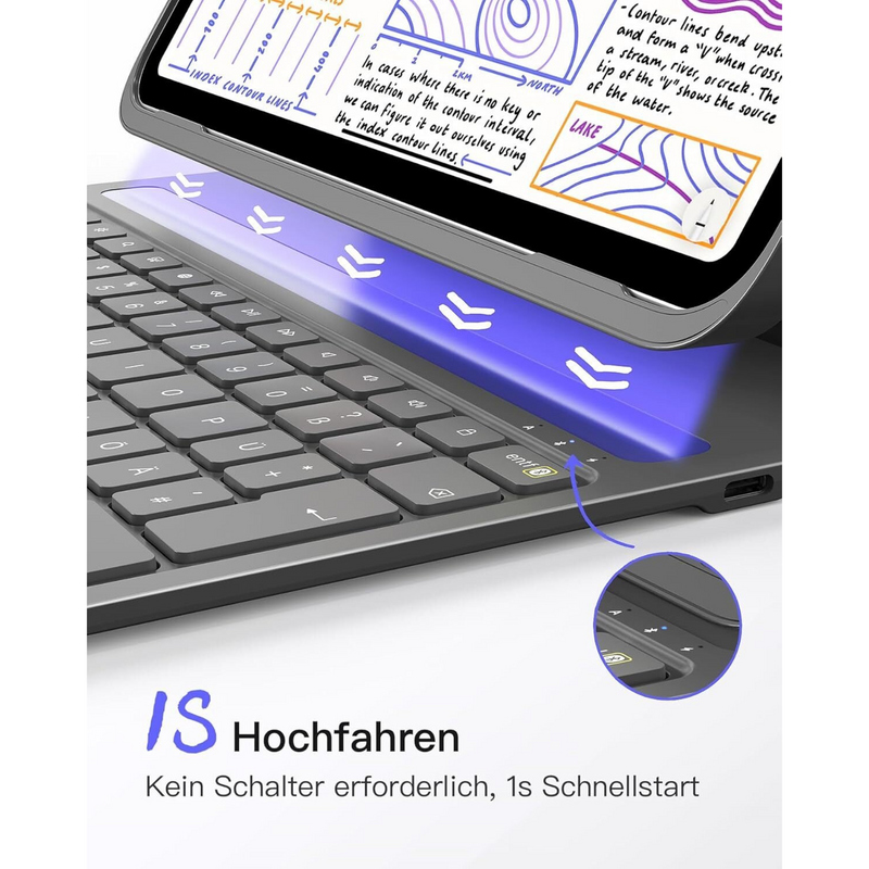 INATECK Bluetooth-Tastatur – Ideal für iPad Air und Pro