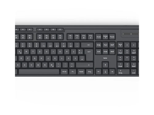 HAMA Kabellose Tastatur und Maus – Ideal fürs Heimbüro, 8 Mediatasten
