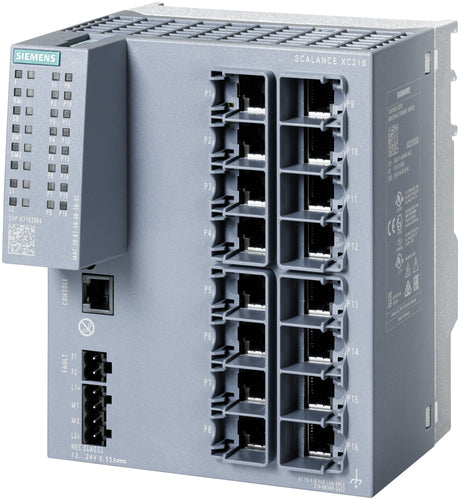 Siemens Netzwerk-Switch – 16 Ports, Fast Ethernet