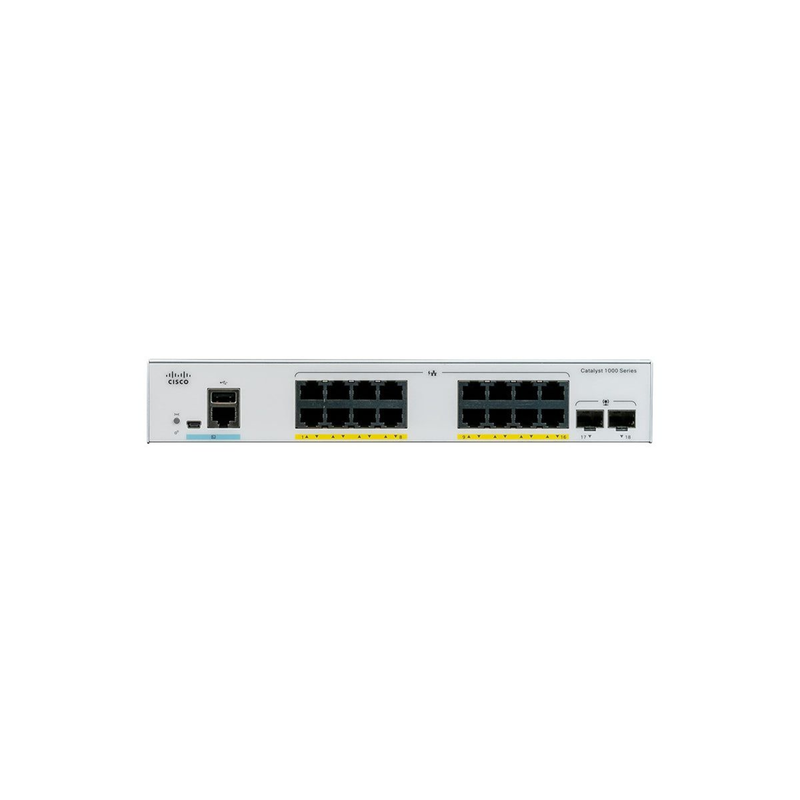 Cisco Netzwerk-Switch – 16 Anschlüsse, PoE+ für kleine Unternehmen