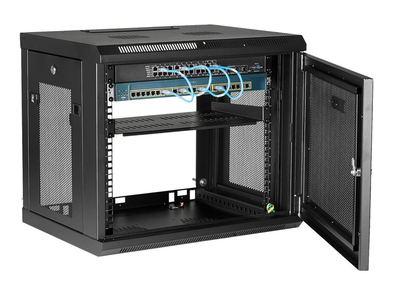 StarTech.com 9HE Wand-Server-Rack – abschließbar, belüftet