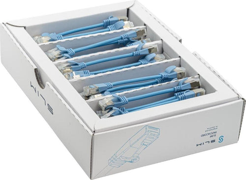Wirewin Netzwerkkabel-Set – 10 Gigabit, ultradünn, 50 Stück