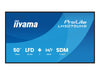 Iiyama 50" Digital-Signage-Display – 4K UHD, 24/7 Betrieb
