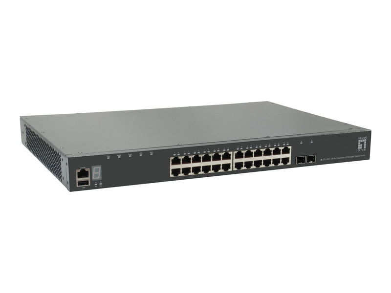LevelOne 28-Port Netzwerk-Switch – Gigabit Ethernet, verwaltbar