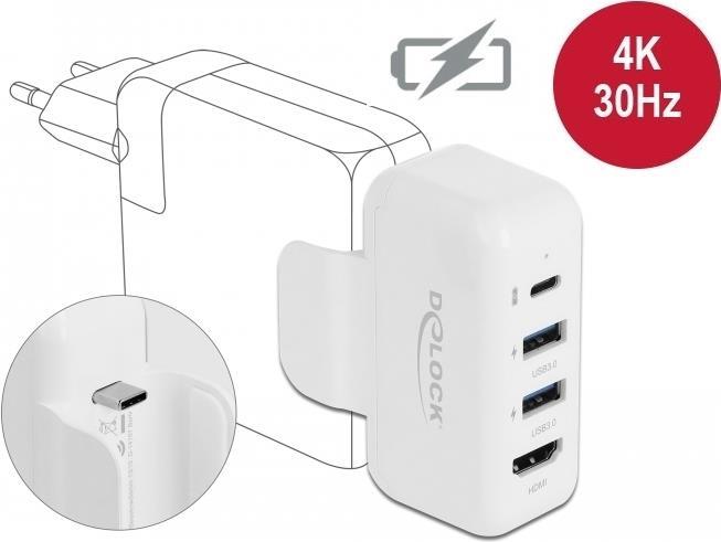 DELOCK Adapter – HDMI 4K, USB-C Stromversorgung