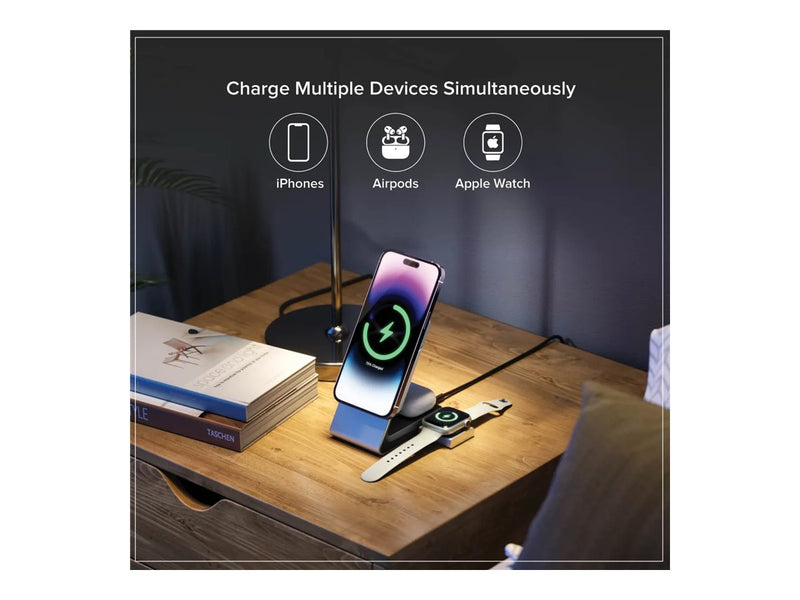 ALOGIC 3-in-1 Ladestation – Kabellos, mit Powerbank