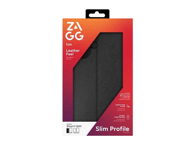 ZAGG Folio Case – Leder-Schutzhülle für iPhone 17