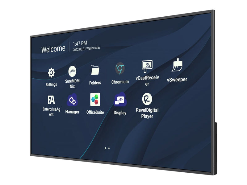 ViewSonic 43" 4K Display – Ideal für Unternehmen, 24/7 Betrieb