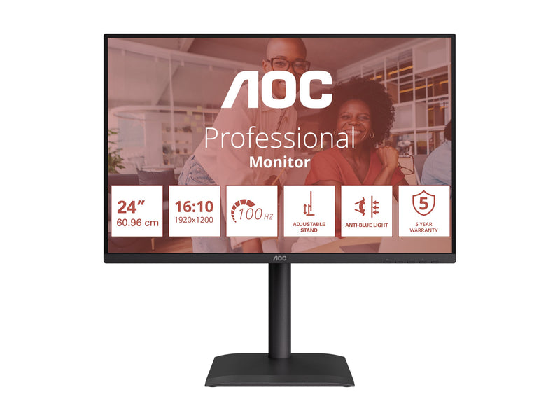 AOC 24" LED-Monitor – 2K-Auflösung, 100 Hz Bildwiederholrate