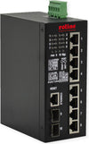 ROLINE Gigabit Ethernet Switch – 8 PoE+ Ports, DIN-Schiene montierbar