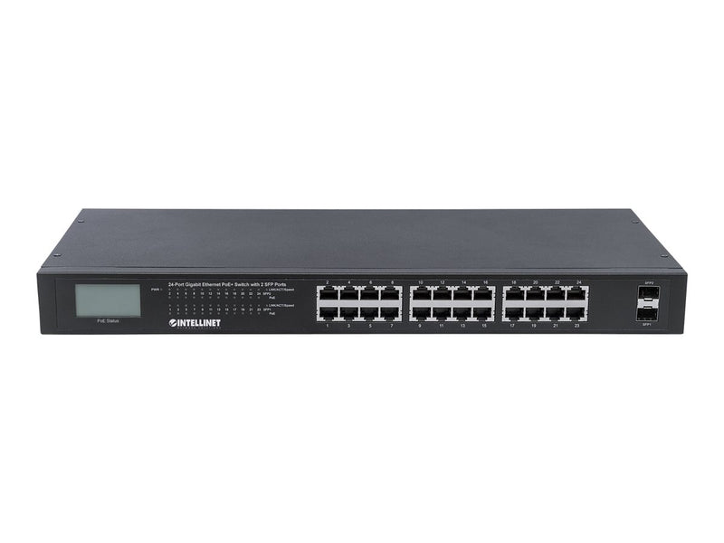 INTELLINET 24-Port Gigabit Switch – PoE+ für einfache Netzwerkverbindungen