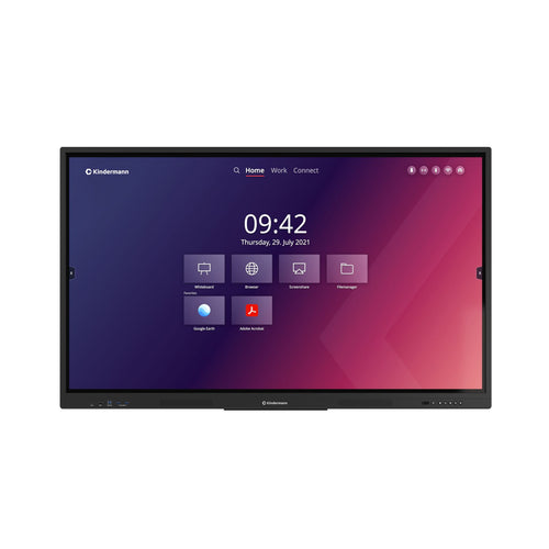 Kindermann 65" Display – 4K Auflösung, integrierte Lautsprecher