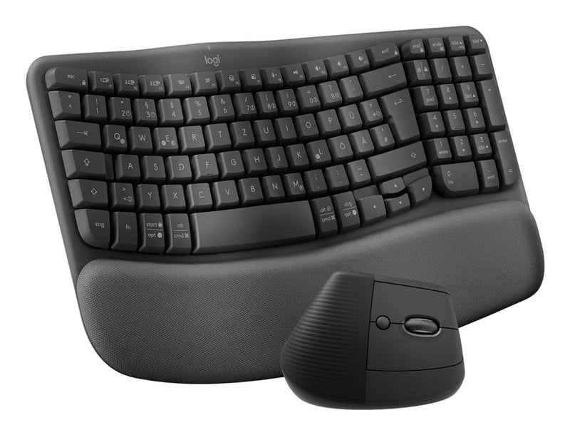 Logitech Tastatur-Maus-Set – Kabellos, Bluetooth, deutsches Layout