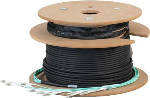 EFB Elektronik Glasfaserkabel – 200 m, 12x LC-Anschlüsse