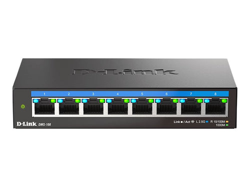 D-LINK 2.5G Desktop Switch – 8 Anschlüsse, einfache Installation