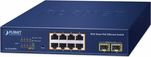 Planet Technology Netzwerk-Switch – 8 Ports, Gigabit Ethernet