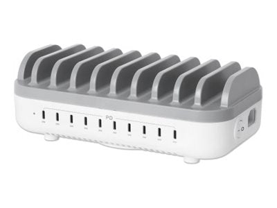 Manhattan USB-Ladestation – 10 Ports, 200 W Leistung