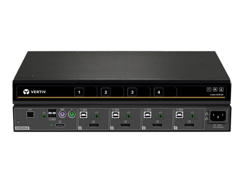 Vertiv KVM-Switch – 4 Ports, sicheres Arbeiten mit Dual Display