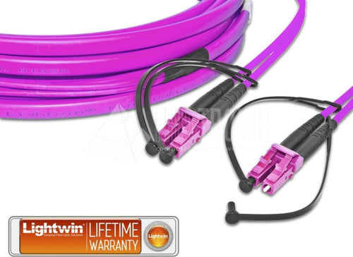 Lightwin LWL Patchkabel – 50 m, OM4 Glasfaser