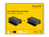 Delock USB Hub – 4 Ports, 5 kV Isolation für sichere Datenübertragung