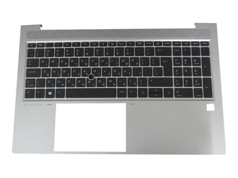 HP Notebook-Ersatztastatur – Hebräisch, hinterleuchtet, mit Zeigestock