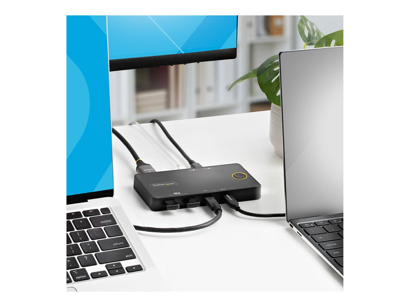 StarTech USB-C KVM-Switch – 2-Port, 4K HDMI, 100W Stromversorgung