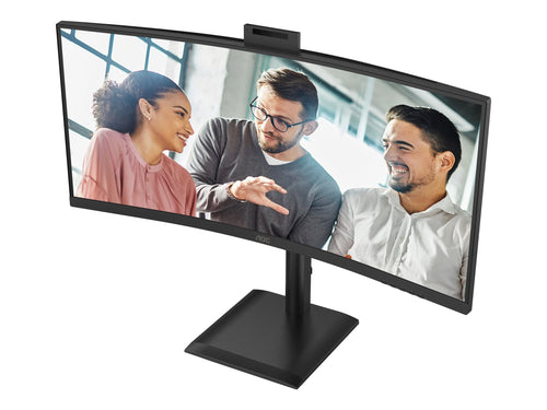 AOC 34" Curved Monitor – UltraWide 2K, HDR10, Lautsprecher