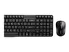 RAPOO Kabelloses Tastatur-Maus-Set – 10 m Reichweite, deutsches Layout