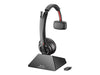 HP Poly Savi 8220 Headset – Geräuschunterdrückung, Ladestation