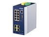 PLANET Switch – 8 PoE+ Ports, Wandmontage möglich