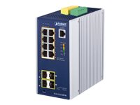 PLANET Switch – 8 PoE+ Ports, Wandmontage möglich