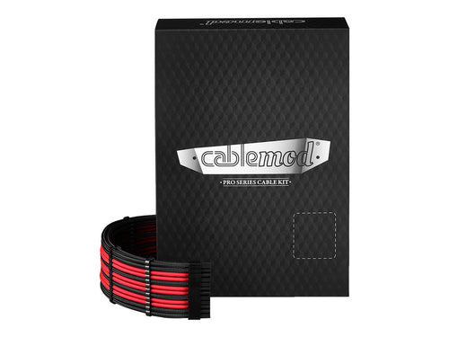 CableMod Stromkabelkit – ModMesh, Schwarz/Rot