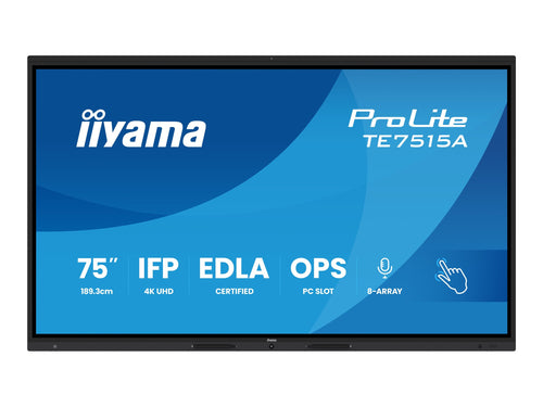 Iiyama 75" Touchscreen Display – 4K UHD, Android OS
