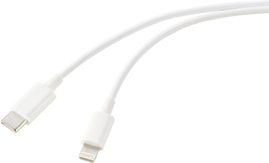 CONRAD Renkforce USB-Kabel – USB-C zu Lightning, 2 m, Weiß