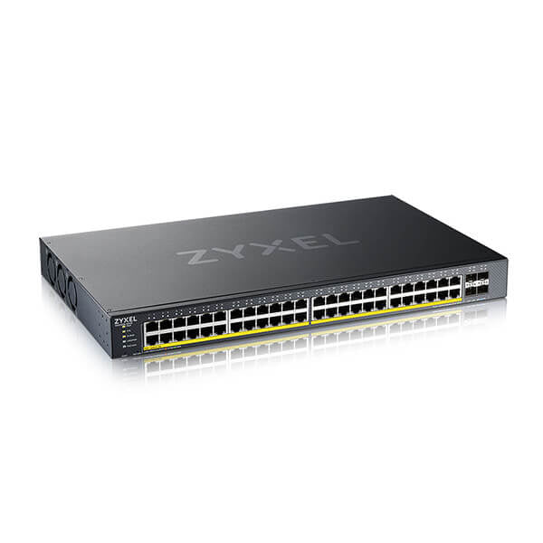 Zyxel 52-Port Switch – Smart Managed, PoE+ für große Netzwerke