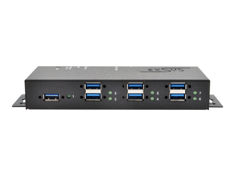 EXSYS USB Hub – 7 Anschlüsse, Schnellladefunktion