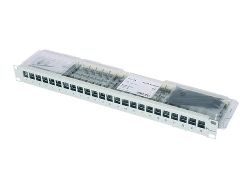 Telegärtner Patch Panel – 24 Ports, CAT 6a, 19 Zoll Rack