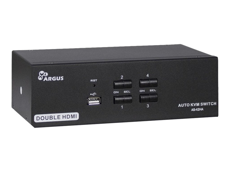 Intertech KVM-Switch – 4 Geräte mit HDMI und Audio steuern