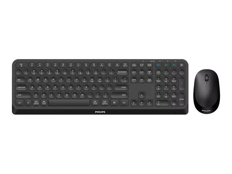 Philips Wireless Tastatur-Maus-Set – Kabellos, Ergonomisch
