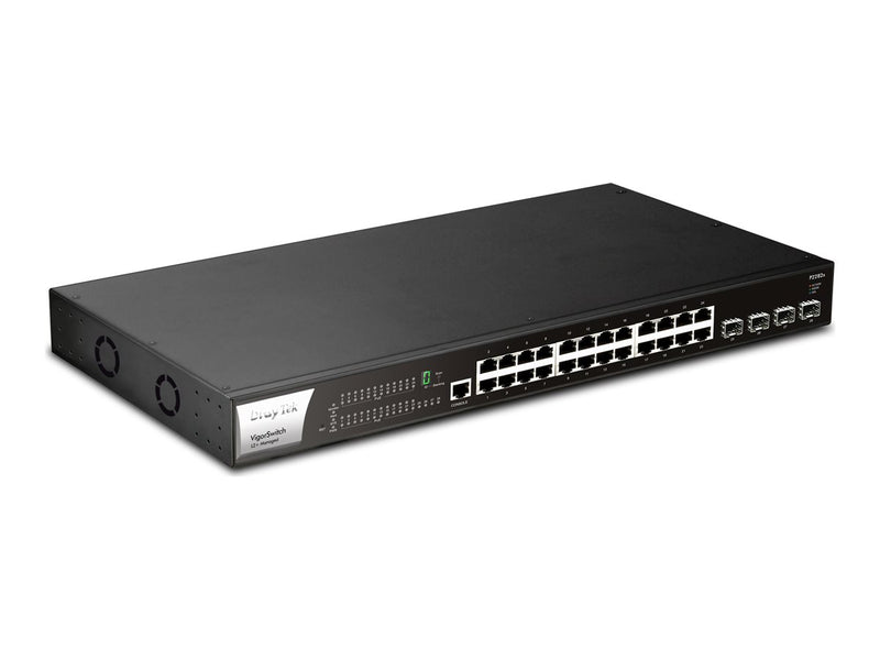 Draytek Netzwerk-Switch – 24 PoE++-Anschlüsse, 10Gb SFP+ Ports