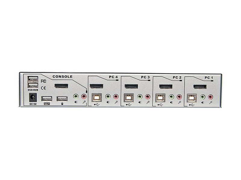 Lindy KVM Switch – 4 PCs, 4K-Auflösung, USB-Anschlüsse