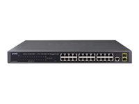 Planet Technology 24-Port Switch – Gigabit Ethernet, Rackmontage