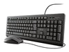 Trust TKM-250 Tastatur-Maus-Set – USB, spritzwassergeschützt