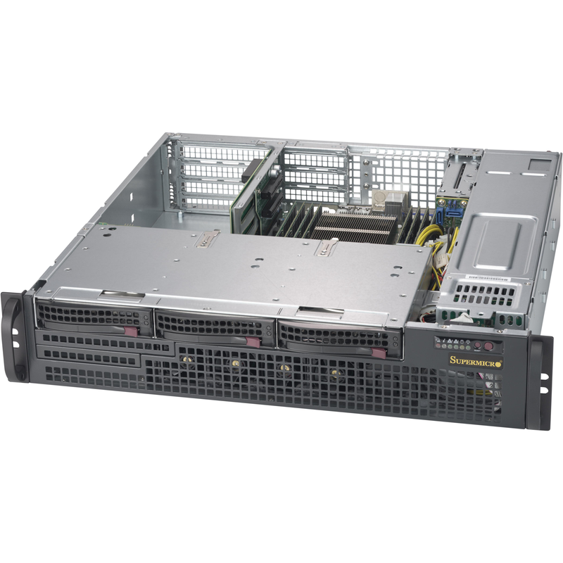 Supermicro Server-Gehäuse 2U – Hot-Swap, 800W Redundanz