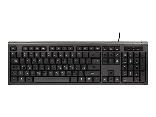 INTERTECH Tastatur-Maus-Set – USB, US/Russisch Layout