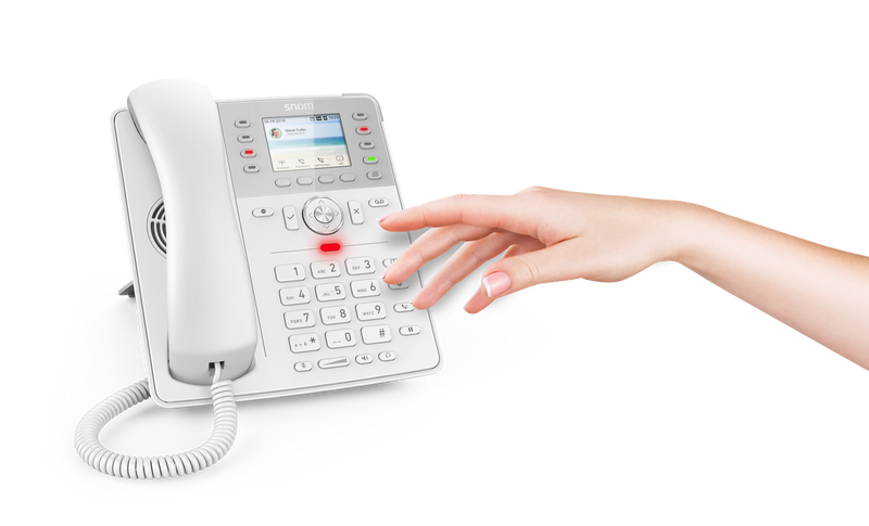 Snom VoIP-Telefon D735 – Näherungssensor, weiß