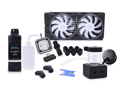 Alphacool Prozessor-Flüssigkeitskühlsystem – 240 mm, leise Kühlung