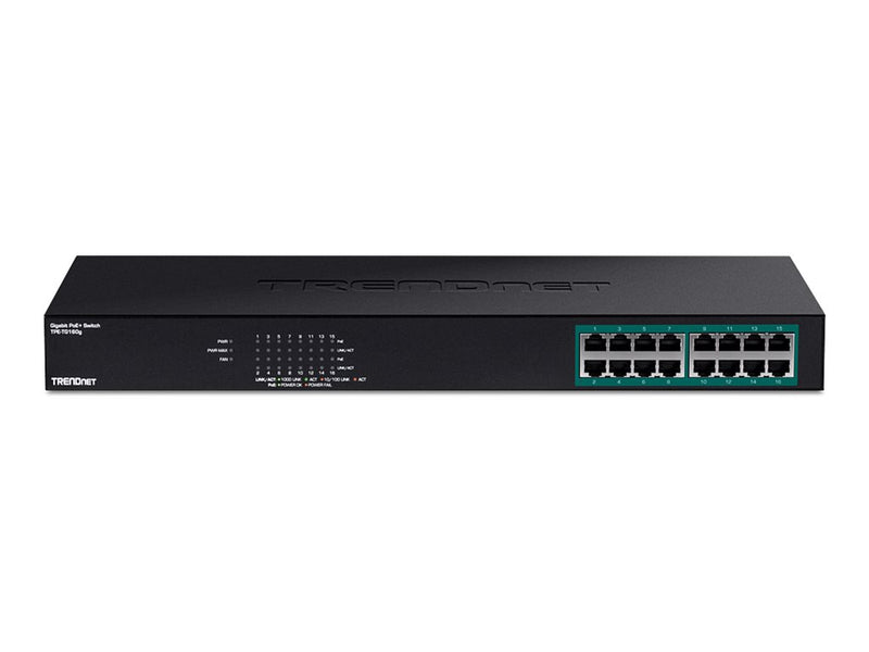 Trendnet 16-Port Gigabit Switch – Stromversorgung über Ethernet